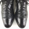 Salvatore Ferragamo Semi Brogue Business Shoes Black Size 10D 27.5-28.0 Men's(USED)