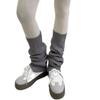 Fashion Rhombus Pattern Wool Leg Covers Cable Knitted Leg Warmers for Cold Weather Footless Long Boot Socks Hosiery