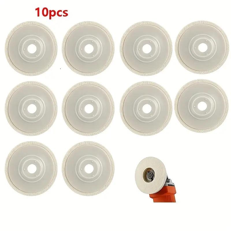 1pc Wool Felt Disc Polishing Buffing Wheel Pad Bore For Angle Grinder Car Detailing Wood Polishing Wool Felt