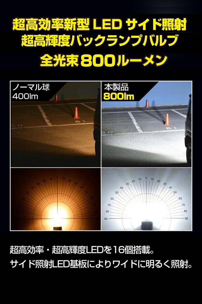 M's Basic od IPF Zadní světlo, LED do auta S25, 800 lm, 6000 K, Bílé, 12 V,