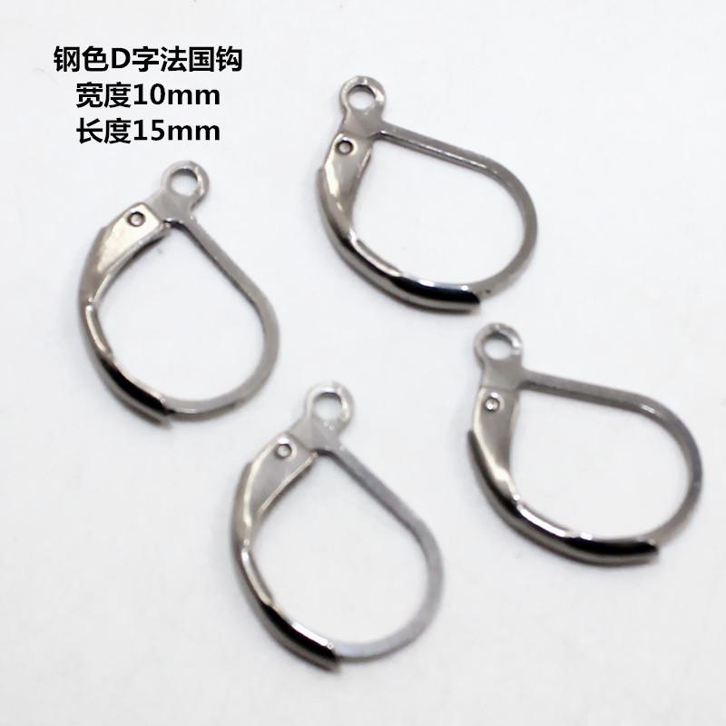 Diy Jewelry Accessories Stainless Steel Color Retention Handmade Beaded Material Earring Material Ear Hook Earring Buckle Accessories