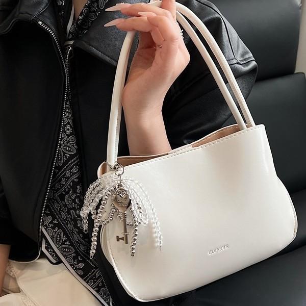 Simple Portable Bucket Bag Spring New Fashion Trend Niche Solid Color Shoulder Messenger Bag