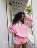Embroidered Women's Half-High Collar Loose Pullover Sweatshirt, Long-Sleeved Winter Top