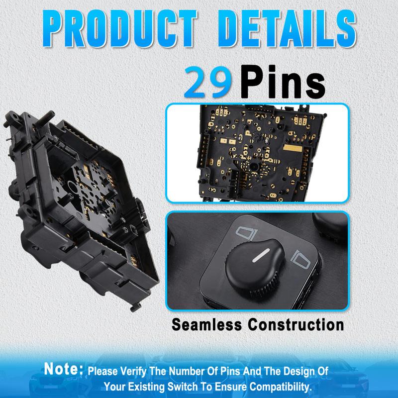 Front Left Power Window Switch  A1638206610 1638206610 For Mercedes-Benz ML320 W163 Series 1998–2003