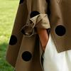 Gepunktetes Jeanshemd für Damen Locker geschnittenes Hemd mit Knöpfen und Brusttaschen Lässige Oversize-Jacke Frühling Sommer Modisches Trendiges Hemd