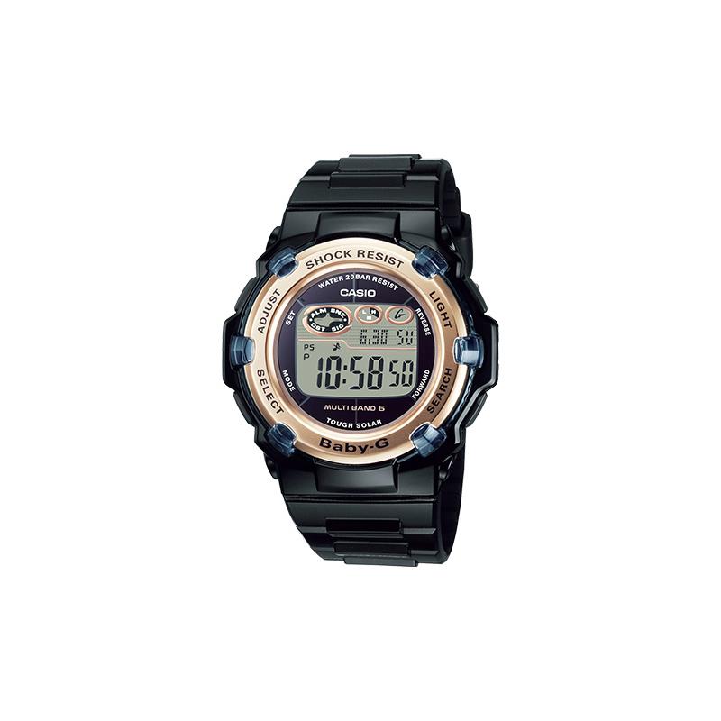 

Casio BABY-G series 200 meters waterproof quartz movement resin strap Japanese and Korean watch women s watch gray dial BGR-3003U-1JF серый