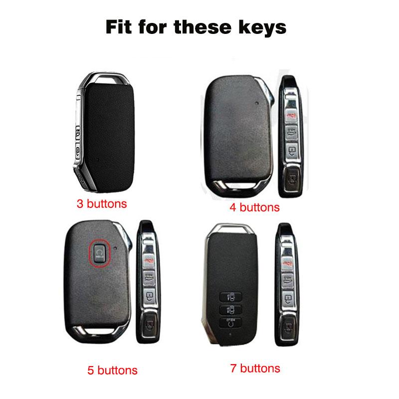 Remote Key Smart 5 Button ABS Car Key Case Cover for Kia Telluride Telluride SX 2021 Sportage R 2022 K5 GT Line 2021 Seltos 2020