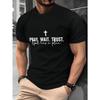 European sizes T-Shirt for Men, Summer Wear, Athletic T-Shirt for Men, Made from Micro-Stretch Knit Fabric, Featuring Prints, Regular Fit
