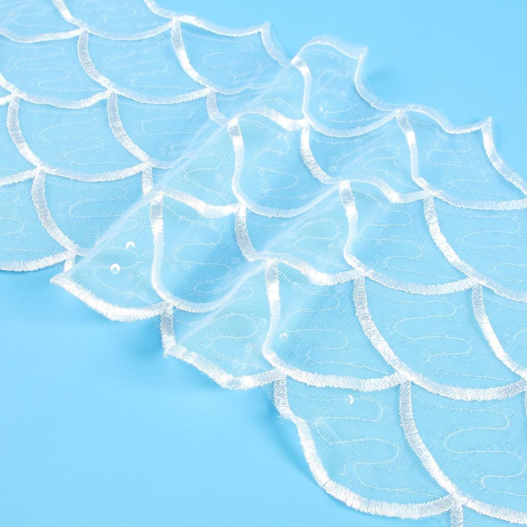 Wide 20Cm Car Bone Embroidery Lace Bridal Wedding Dress Accessories Veil Wristwatch Clothing Accessories Lace