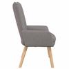 Armchair Taupe 63 X 67 X 94 Cm Fabric and Plywood