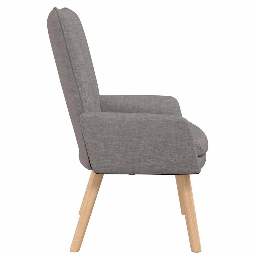 Armchair Taupe 63 X 67 X 94 Cm Fabric and Plywood