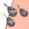 Black Rutile Set  Pendant  Jewelry Earring 18-20'' Gemstone Handmade