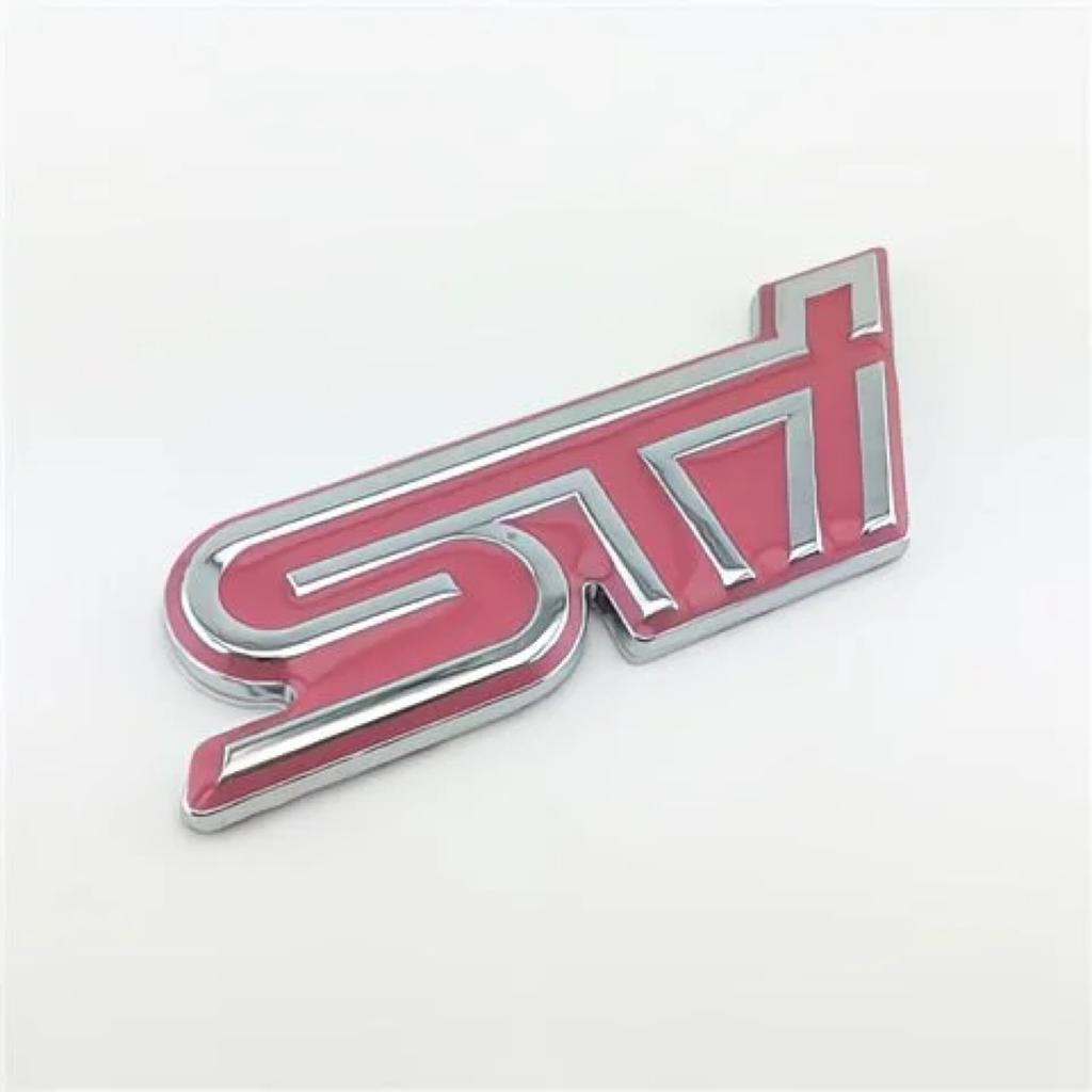 Custom STI Car Emblem Decorative Grille Badge Metal Rear Tail Decal For Subaru Forester impreza Outback Legacy Tribecacar WRC X1