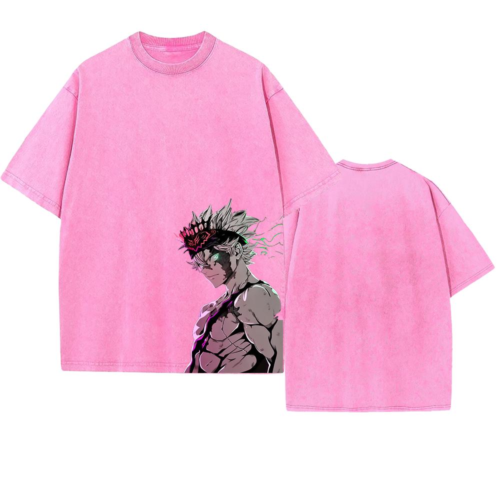 Asta Graphic T-shirt Vintage Washed Oversized T Shirt For Men Women Clothing Cotton Tops