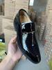 Men Patent Leather Shoes Business Shoes Casual Pointed Toe Slip On Loafers Men Luxury Party Wedding Plus Size Shoes