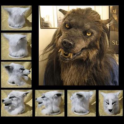 Animal Mask Headband Halloween Party Costume Dress Up with Elastic Straps Wild Animal Cosplay Accessories for Adults Kids
