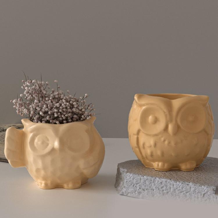 Silikon Ugleform For Glatt Slipp Resin Kunstprosjekter Og Dekorativ Oppbevaringskrukke Sukkulent Planteform