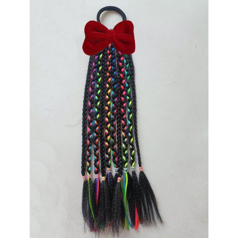 Girls' Wig Ponytails: Colorful Braiding Hair Ties for Boxer Braids & Dreadlock Styles, Cute Hair Styling Accessories for   Kids