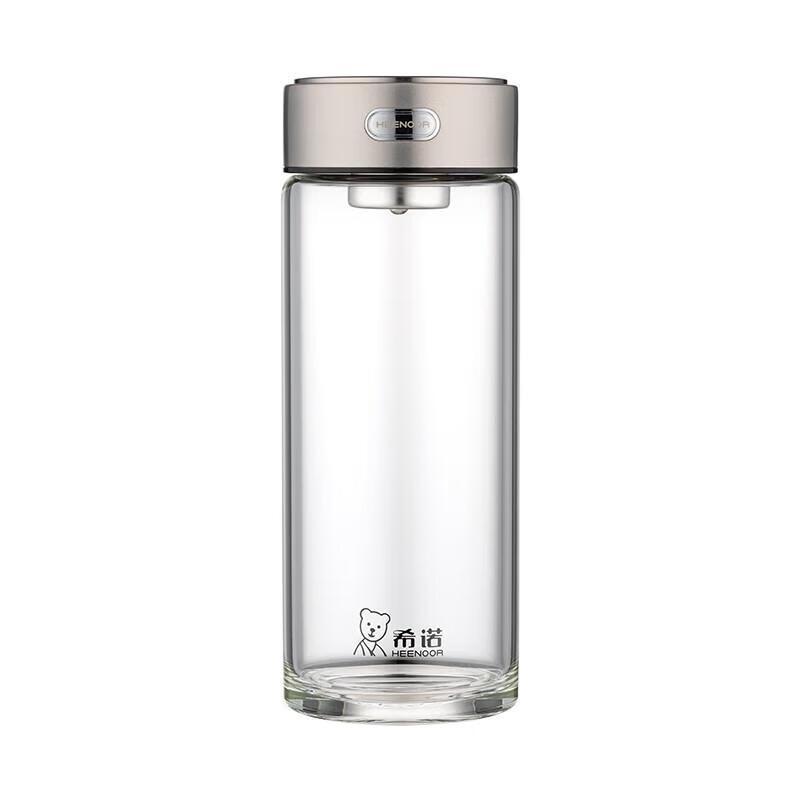 HEENOOR Single-Layer Glass Tea Cup with Infuser