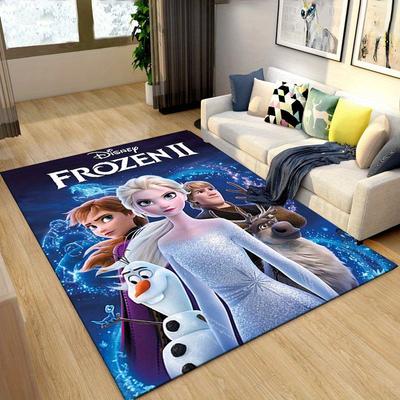 1pz Tappeto con Fantasia Frozen Tappeto Area Tappeto Antiscivolo Lavabile a Mano Tappetino per Pavimento Adatto per Soggiorno Camera da Letto Decorazioni per la Casa Decorazioni per la Stanza