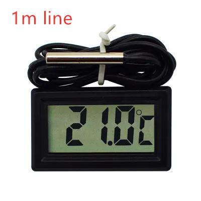Mini Digital LCD Indoor Handy Temperature for Fridge Fish Tank Sensor with Waterproof Probe Indoor Convenient Temperature
