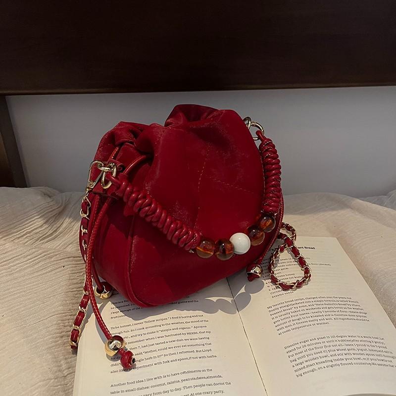 

Nanfeng hion medium and fine flash small bag, simple atmospheric design, red wedding bag 33*20*9.5cm красный