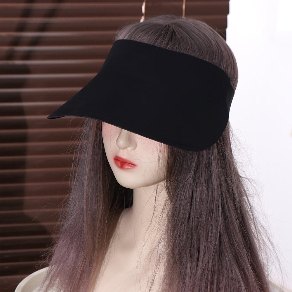 Breathable Seamless Visor Cap Large Brim Beach Cap Fashion Sunscreen Empty Top Cap  Holiday
