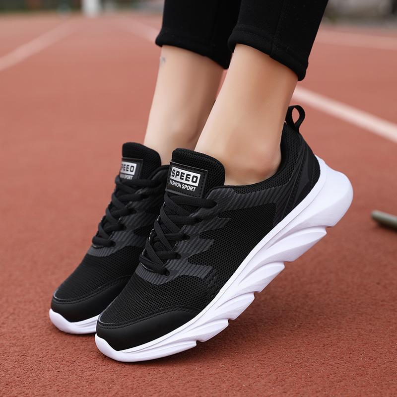 Summer Women's Mesh Is Breathable Super Light, Stomach Fitness Outdoor Running Shoes