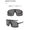 Fashionable Cycling Sunglasses With Large Frame Uv400 Ultraviolet Light Bicycle Riding Driving Glasses Cycling Glasses