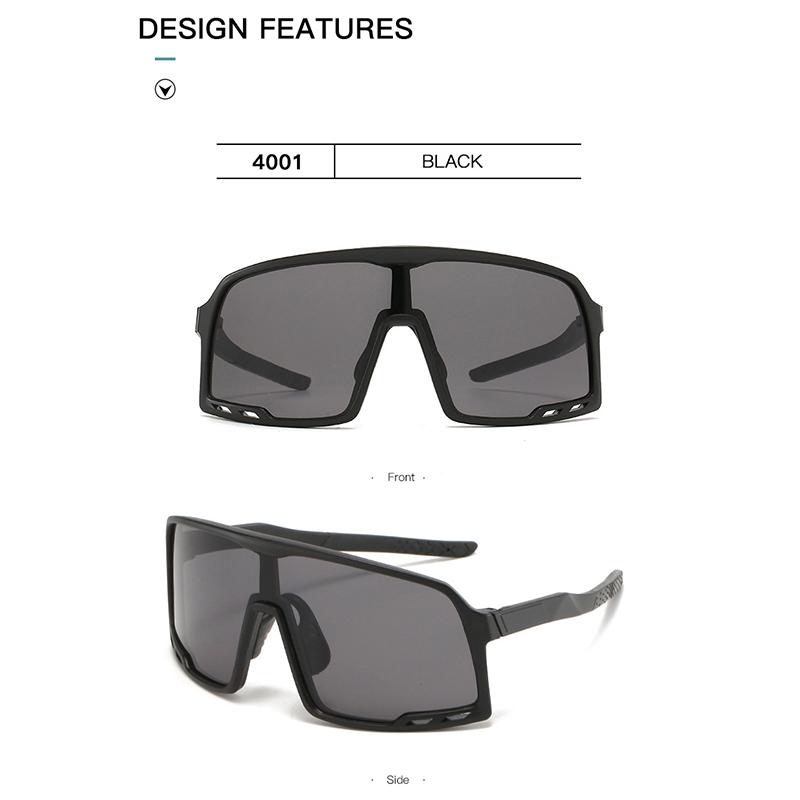 Fashionable Cycling Sunglasses With Large Frame Uv400 Ultraviolet Light Bicycle Riding Driving Glasses Cycling Glasses