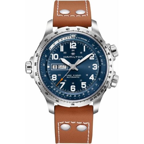 Hamilton Khaki Aviation X-Wind Day Date Automatic Men's Watch, H77765541, Authentic Imported.