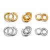 10pcs PVD Gold Color Stainless Steel 8mm 10mm 12mm Zircon Hoop Earrings Women Punk Hiphop Gifts Fashion Jewelry Huggie Wholesale