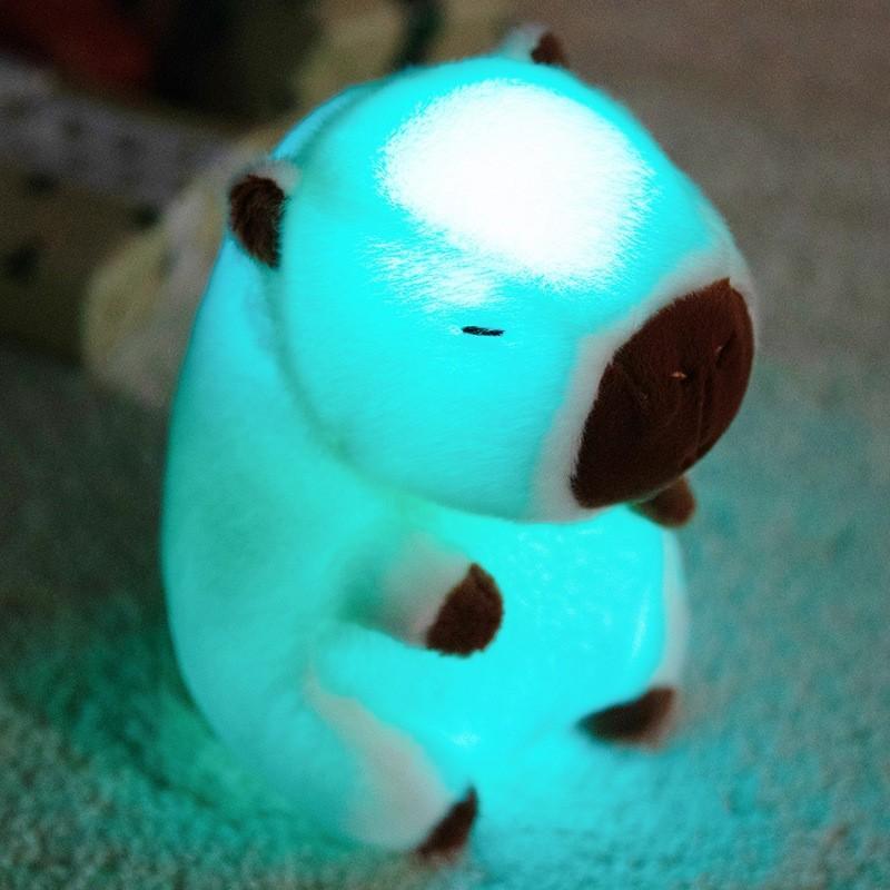Plush Toys Capybara That Emit Light Childrens Cartoon Animal Toys Gifts Holiday