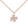 Lucky Four Leaf Grass Necklace, Female Clavicle Chain, Female Cold and Elegant Style, Korean Version, Simple and Small Style