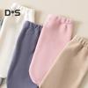 1 Pair Sleeping Socks Solid Color Double-Sided Fleece Women Socks High Elasticity Breathable Warm Sock Liners