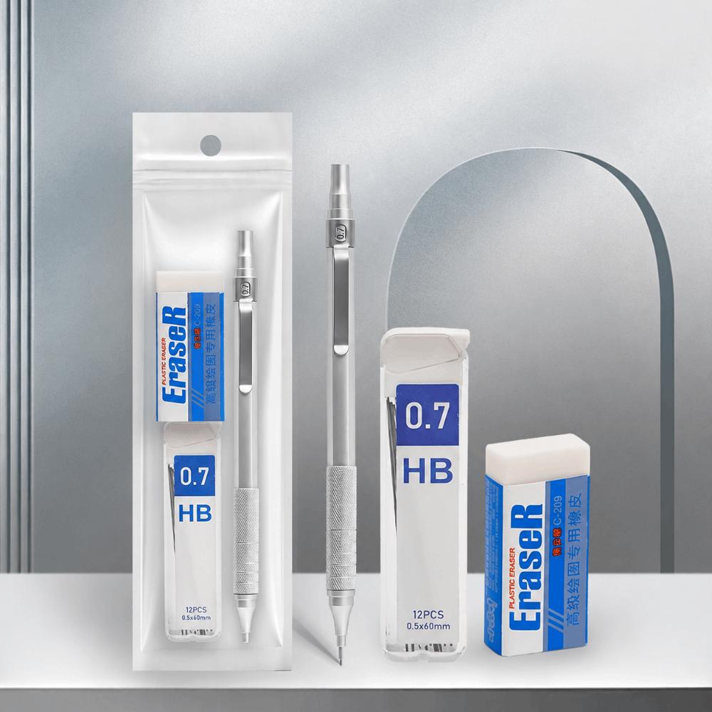 Creion mecanic 0,5/0,7 mm Metal Creion cu mină HB Portabil Creion de desenat Scriere