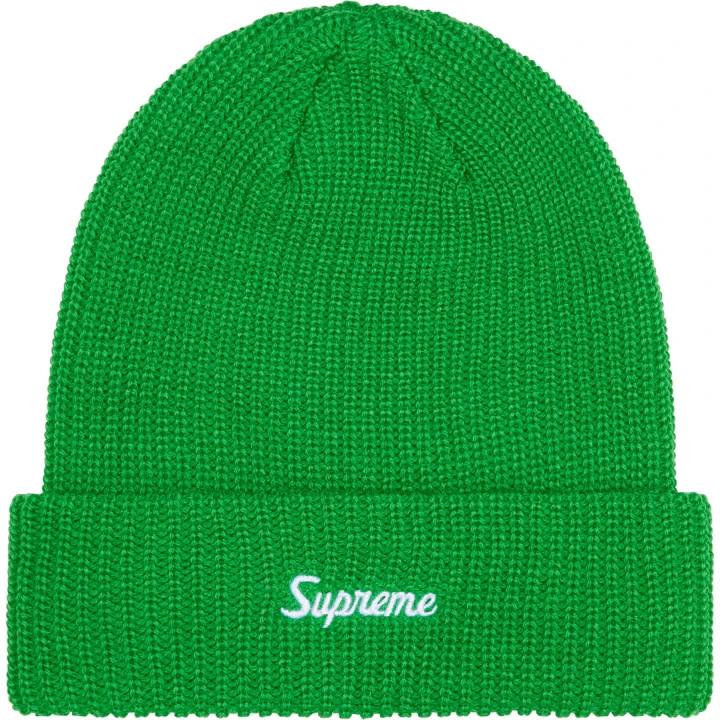 Supreme Loose Gauge Beanie (25FW) Green One-Size