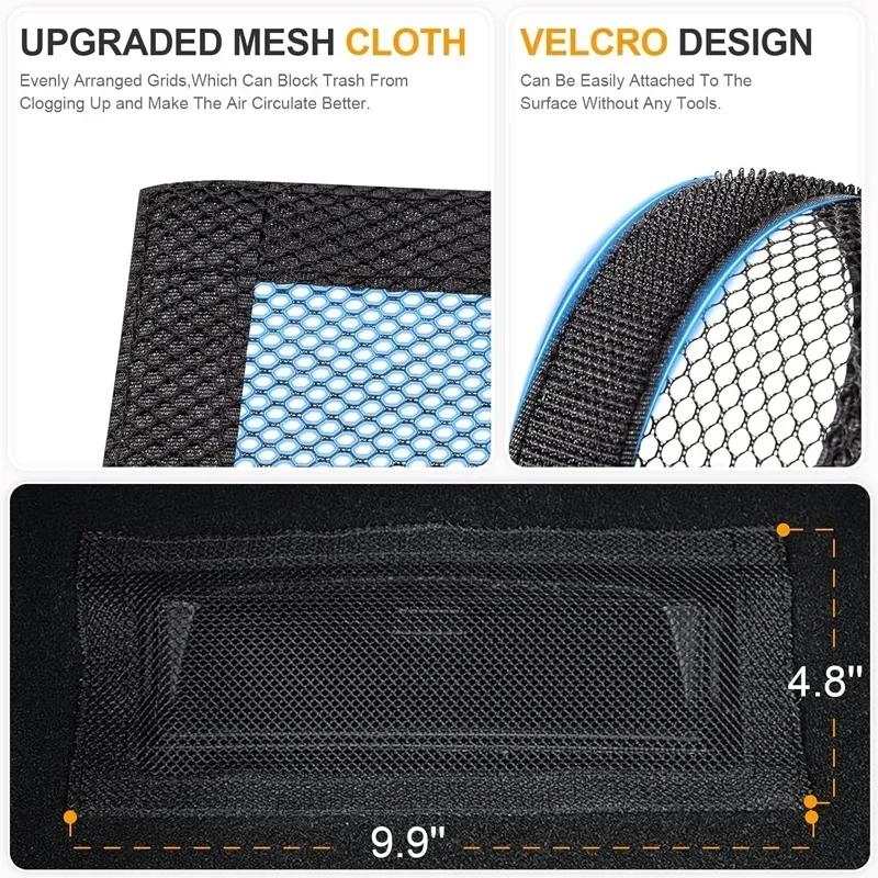 Air Outlet Cover For Tesla Model 3 Y Under Seat Anti-Blocking Dust Protective Net Car Styling Interior Modification Accessories