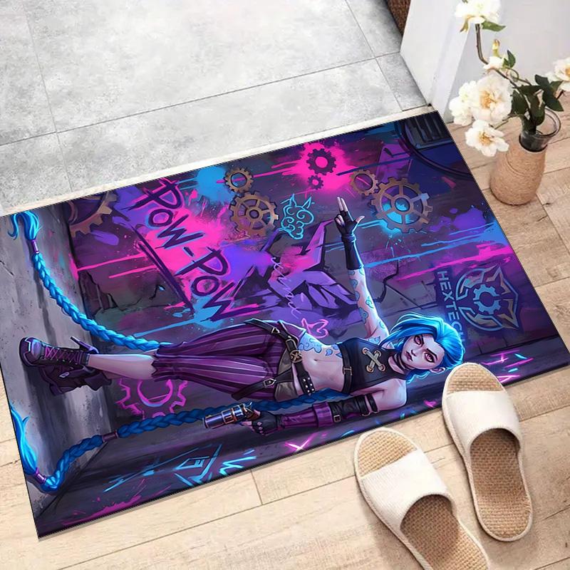 Game Lol Printed Area Rug Carpet for Bedroom Living Room Home Decor Rugs Mat Non Slip Mat Rug for Bedside