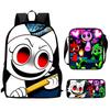 Sprunki Rhythm Box, Game Anime Backpack, Student Schoolbag, Computer Bag