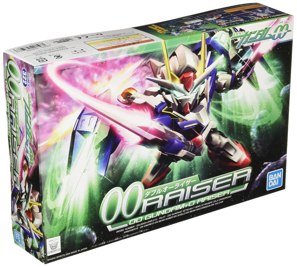 BANDAI SPIRITS SD Gundam BB Senshi 322 Double O Raiser Plastikmodell Nr. Vorgefärbt