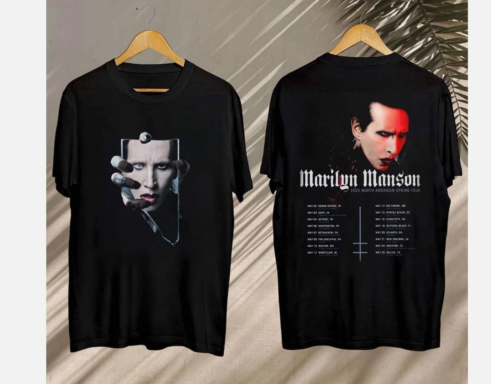 2026 Marilyn Manson Concert, Marilyn Manson North American Spring Tour 2026 Tee XXL