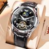OPK 8148 Luxury Men’s Quartz Wristwatch Dual Calendar Luminous Moon Phase Waterproof Business Classic Watch for Man