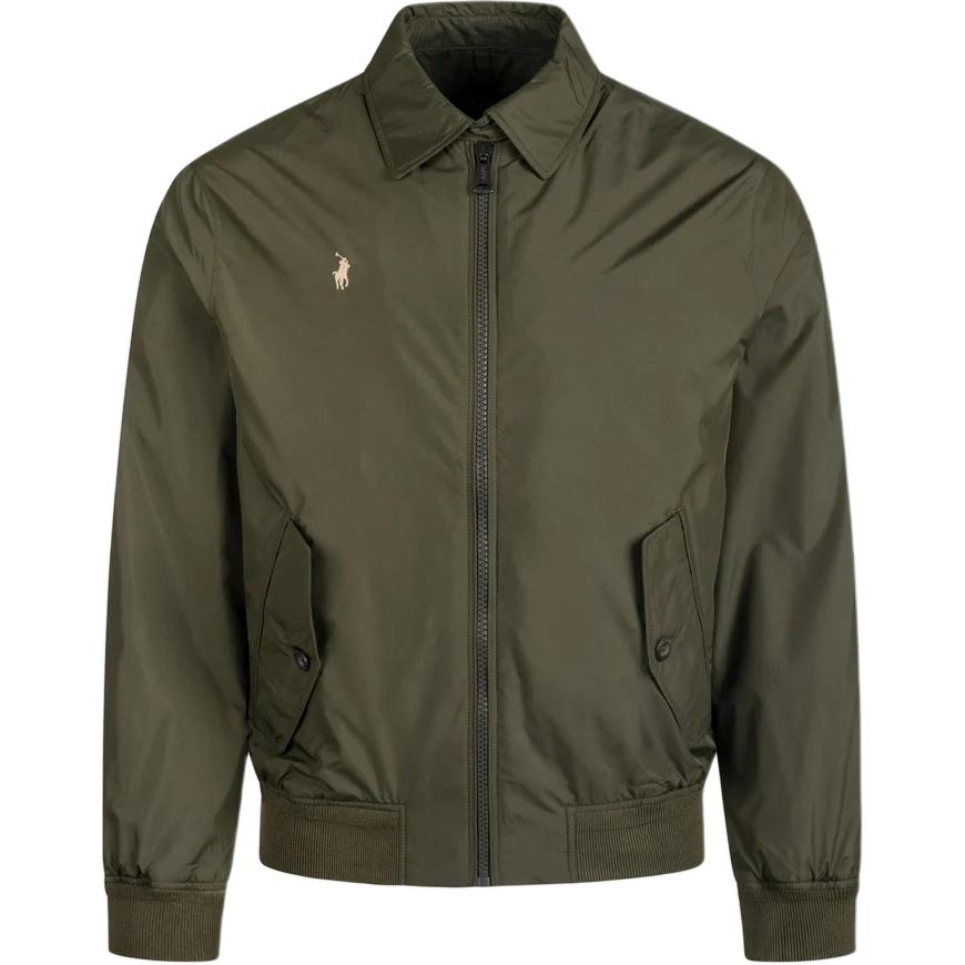

Polo Ralph Lauren Однотонная куртка на молнии с длинным рукавом и вышивкой логотипа Мужские куртки Зеленый 710938512-004 S