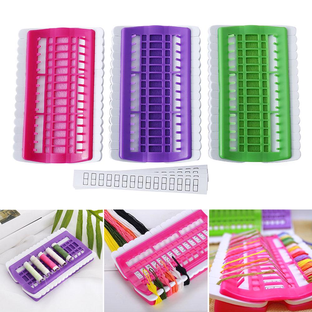 Cross Stitch Line Embroidery Floss Organizer Tool Dedicated 30 Needles Pins Wire Holder Tools Cable Arranging Device Durable