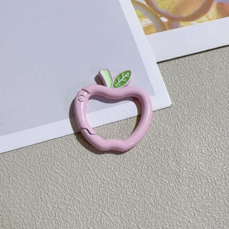 Malowany brelok z klamrą jabłkową na wiosnę do samodzielnego wykonania ozdoby do torby lub dekoracji samochodu