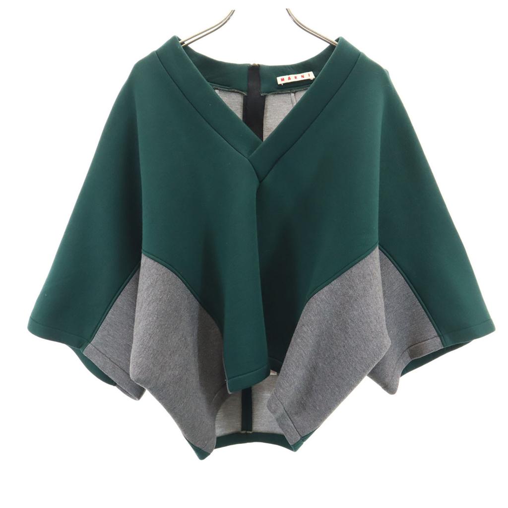 MARNI made in Italy Five-quarter sleeve Bonded V-neck dolman Cut 38 Women Used