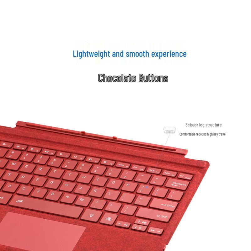 Microsoft Surface Pro7/6/5/4/3 Bluetooth Keyboard - Seven-Color Backlit Touch