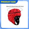 Rugby Helm Erwachsene Verstellbar Scrum Cap Anti-Kollisions Kopfschutz Sport für Flag Football Pitcher