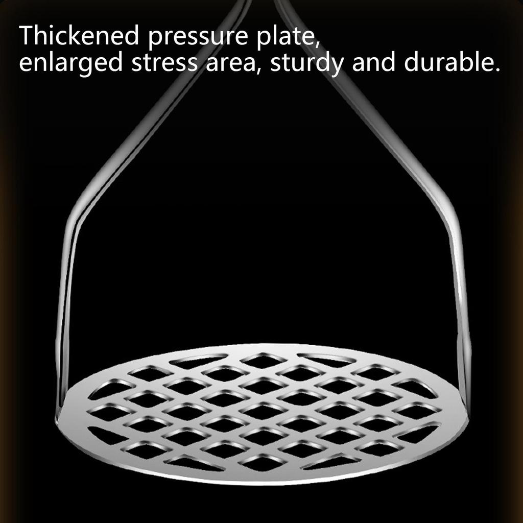Stainless Steel Potato Masher Compactor Household Mashed Potato Compactor Manual Grinder Baby Food Aid Tool